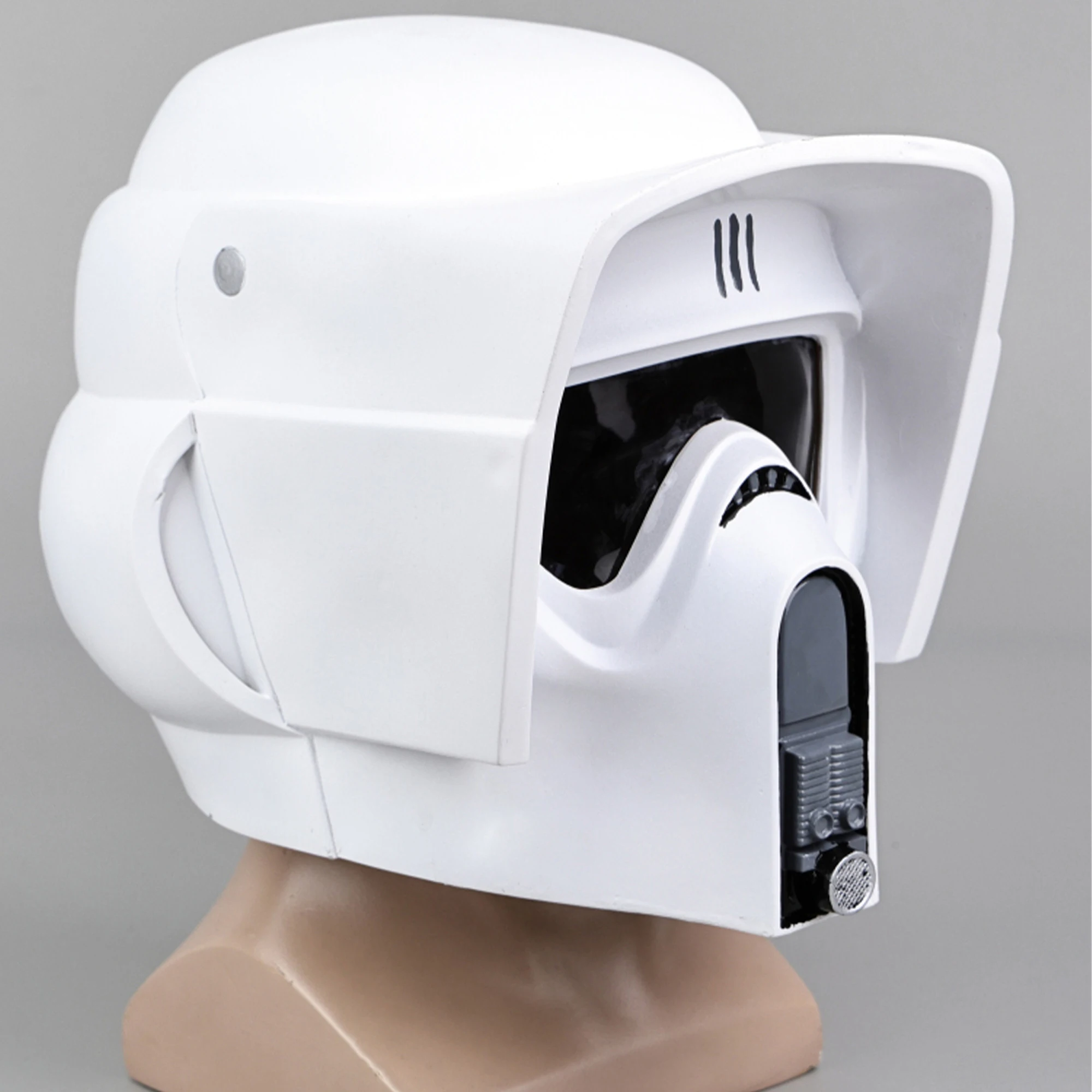 Premium PVC EP6 Scout Style Full Head Wearable Helmet Mask Solid Hard Shell Realistic Movie Replica Role Playing Headgear Halloween Christmas Holiday Party Costume Display Gift Toy For Adult Hobby Collectors view 3