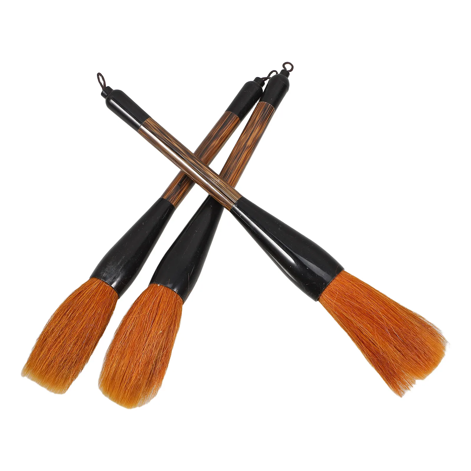 

3 pcs Large Calligraphy Brushes Wolf Hair for Chinese Painting Smooth Writing Durable Design Ideal Enthusiasts