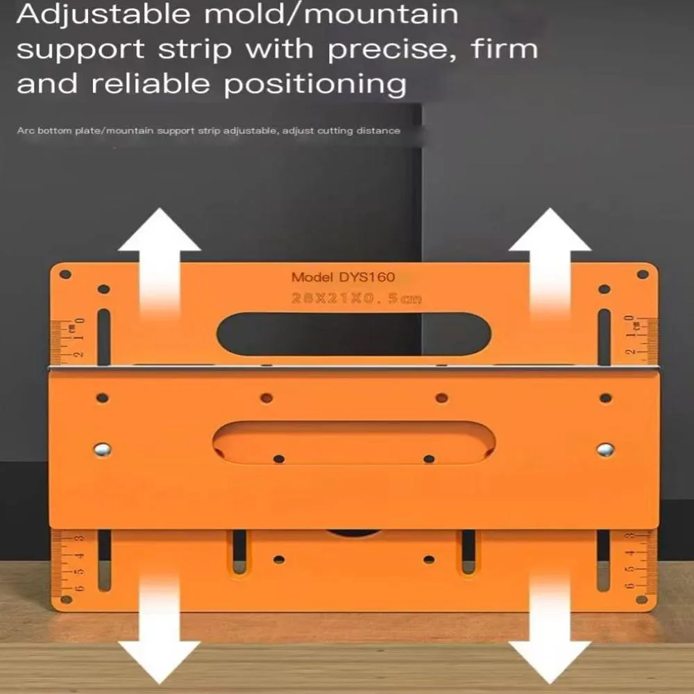 Woodworking Cutting Machine Base Plate Support Wooden Board Bending Cutting Positioning Template Jig Gypsum Board Slotting Tools