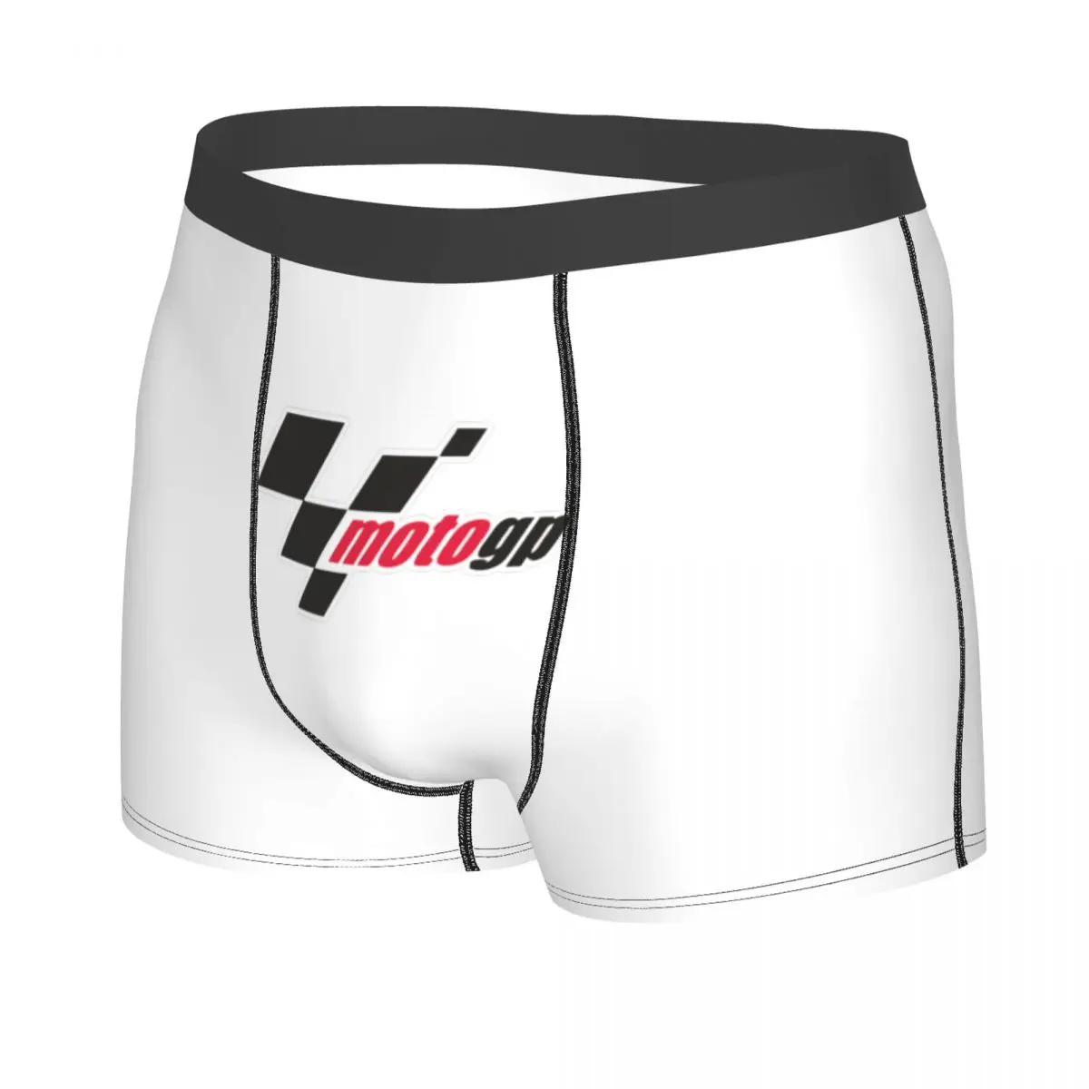 Custom Male Funny Motorcycle Motor Racing Underwear Boxer Briefs Breathable Shorts Panties Underpants