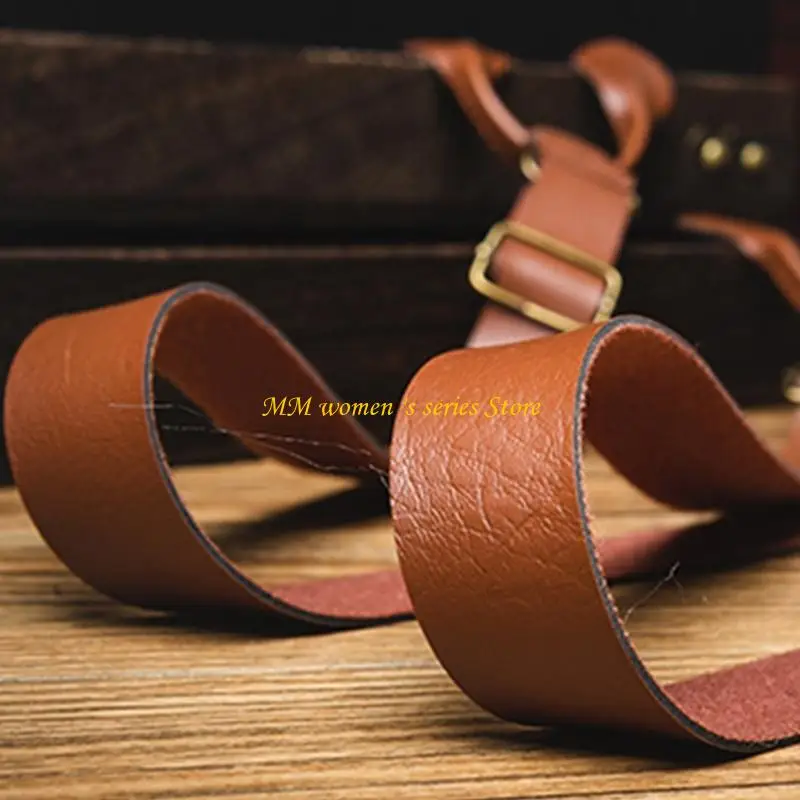 Q39C Brown Suspenders Chain para ocasião formal para homens Aderentes para homens casamento