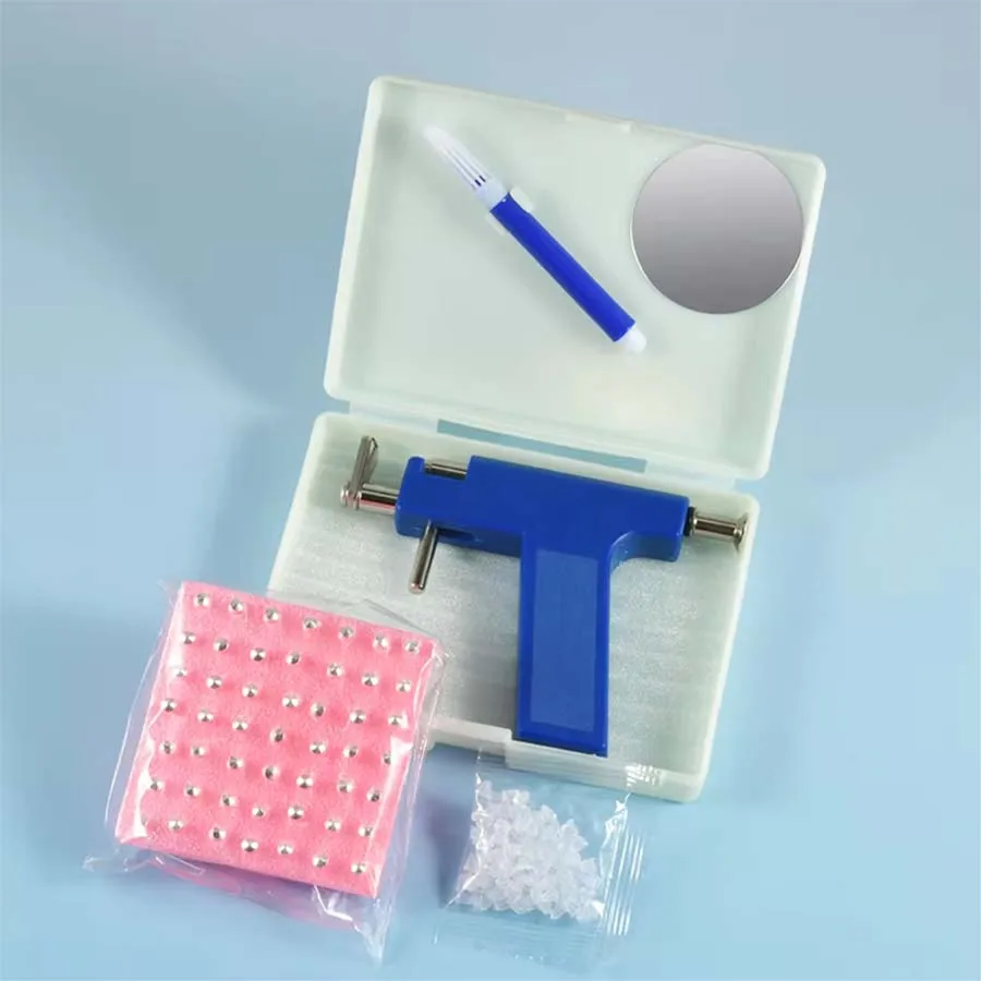Professional Ear Piercing Gun Kit with 98pcs Stainless Steel Ear Studs-Safety Gun Piercing image 6