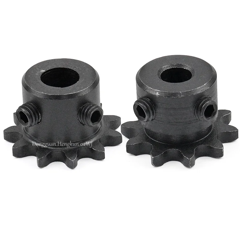 Chain Sprocket 10-30T 04C Industrial Sprocket 45# Steel Motor Sprocket 25H Precision Bore 5/6/7/8/10/12/15mm Drive Gear