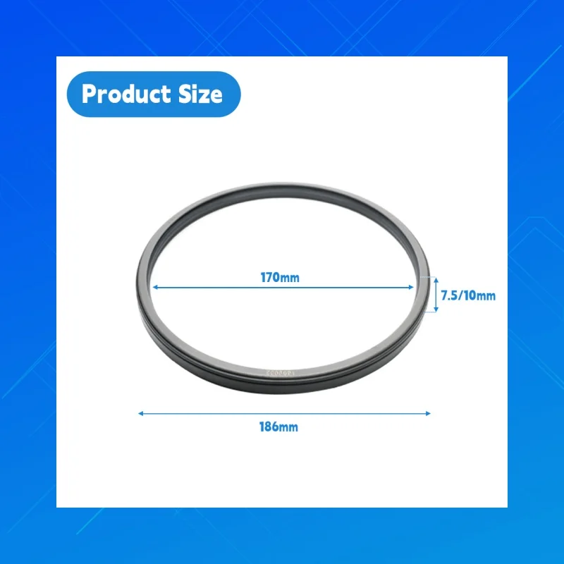 

DMHUl high-quality tractor oil seals, with dimensions of 170×186×7.5/10 mm. Suitable for Hinomoto C 144 tractor, OEM: AE8190E