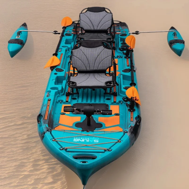 

2-Person 3-Modular Waterproof Paddle Drive Kayak Fishing and Outdoor Sports Top Boating Surfing and Tourist Design