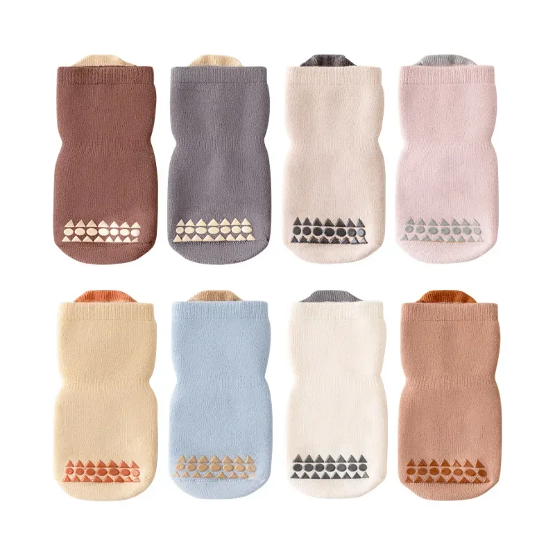 Thick Warm Korean Kids Trampoline Socks Baby Middle Tube Stockings Long Socks Infant Toddler Children Boys Girls Thermal Socks image 6