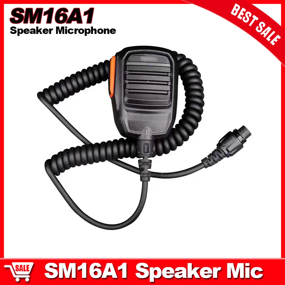 SM16A1 Speaker Microphone Hytera MD880 MD780 MT680 Car Walkie Talkie Waterproof Mic MT680 RD980 10-Pin Mic Cable Talk Wire Line