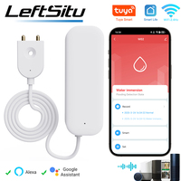 Tuya Smart WIFI Water Leakage Sensor Alarm Water Level Detector Flood Leakage Sensor APP Remote Control Security Alarm System