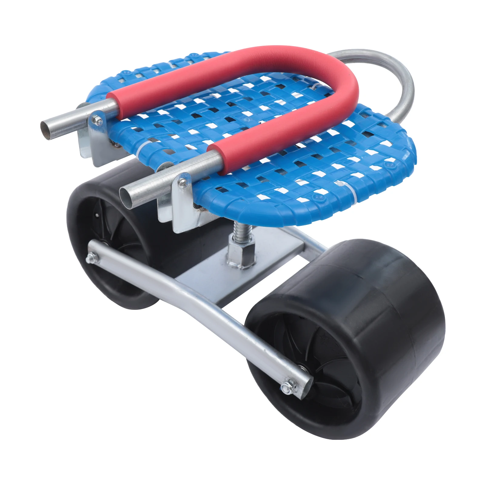 Carrello da giardino Sgabello con ruote, sedile da lavoro stabile Carrello robusto Sedile regolabile in altezza e direzione, ausilio da giardinaggio