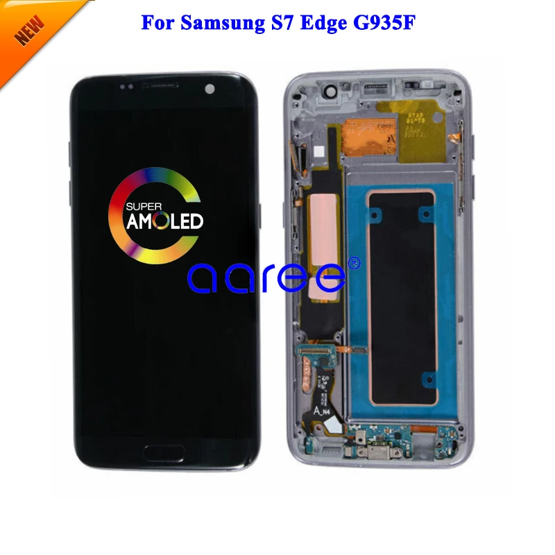 Super AMOLED LCD For Samsung S7 LCD G930F Display LCD Screen Touch Digitizer Assembly S7 edge G935F LCD Screen G930A G930F