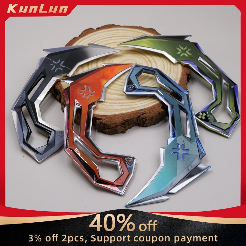 

16 CM Valorant Game Peripherals VCT Claw Knife Metal Craft Weapon Model Collectible Desk Ornaments Creative Gift for Boy Toy