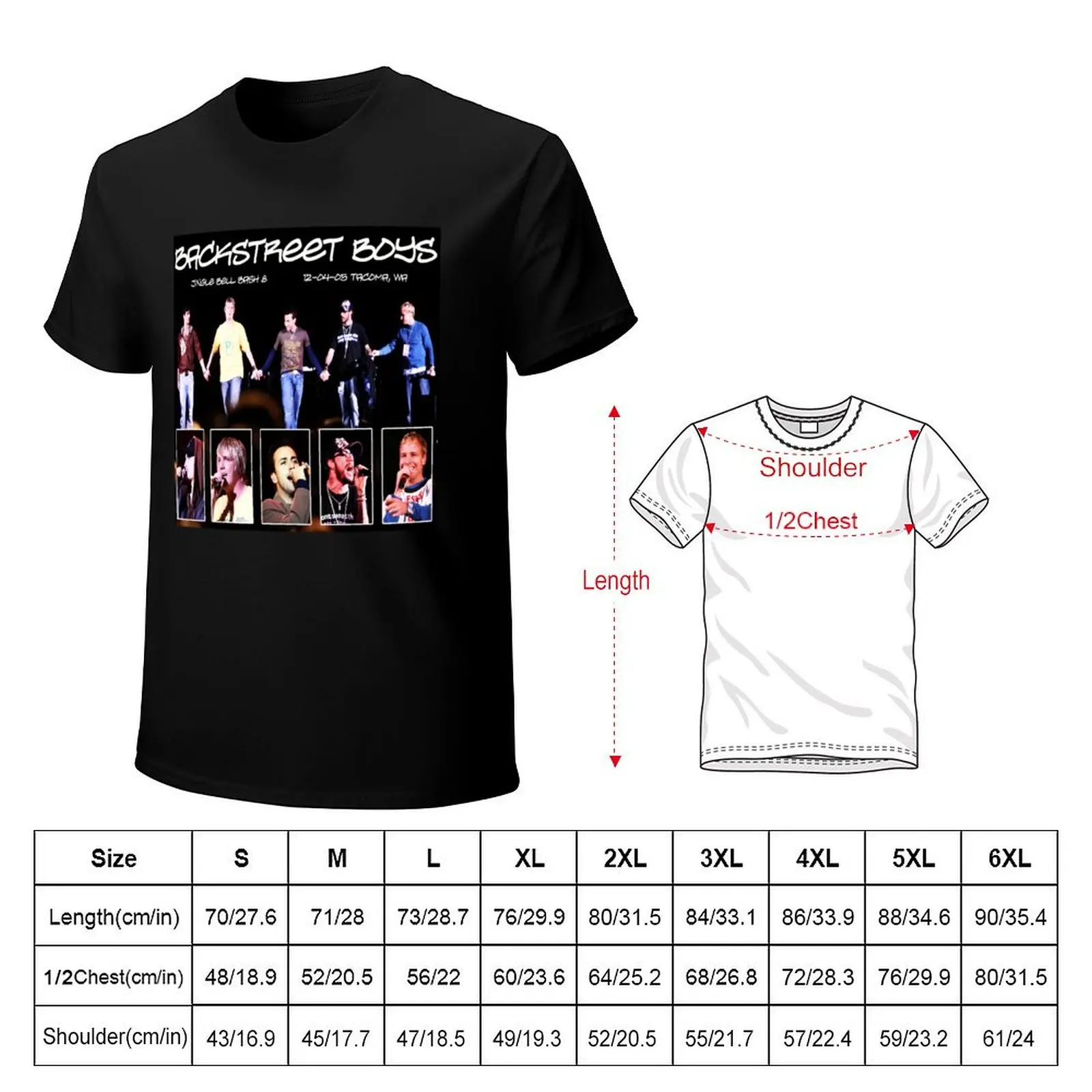 Backstreet Boys Classic T-shirt hippie clothes plus sizes Men's t-shirt