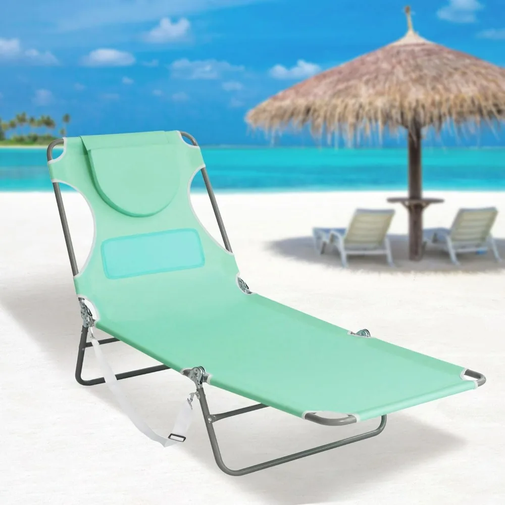 

Comfort Beach Chairs Portable Reclining Outdoor Patio Beach Lawn Camping Pool Tanning Chairs