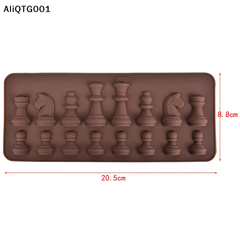1PC Chess Pattern Silicone Chocolate Mold for DIY Cake Decorating Kitchen Cooking Tool