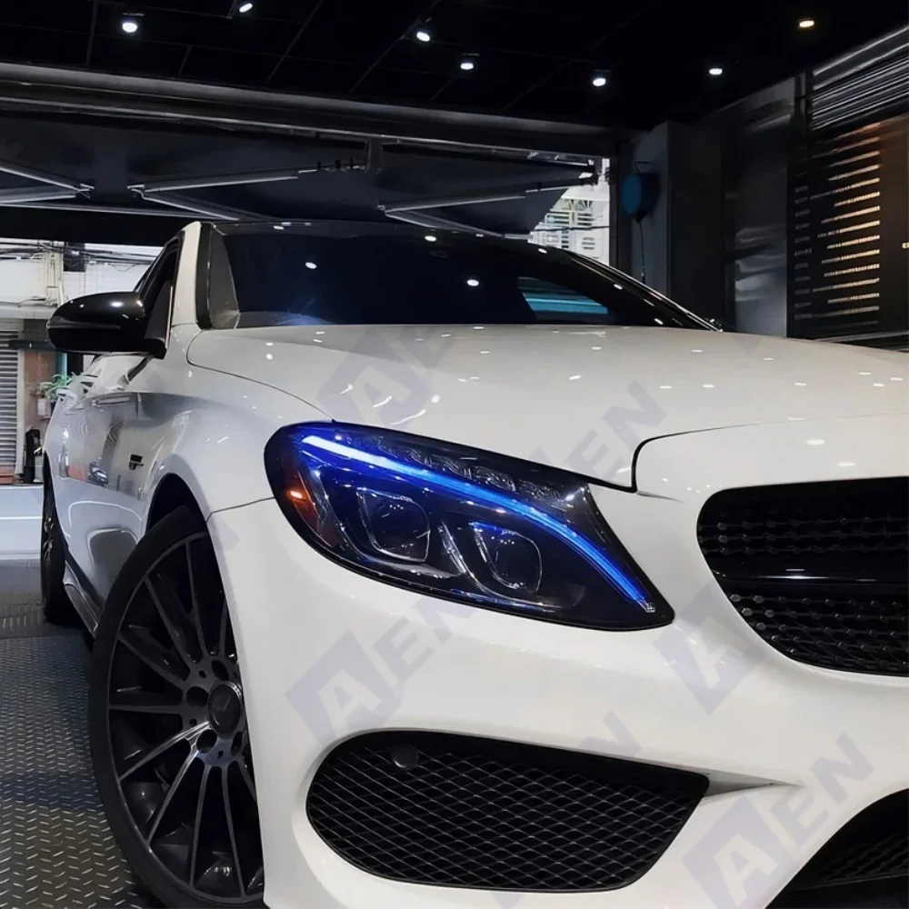 

Светодиодные платы без RGB DRL для Mercedes C Class W205 C300 C350 C400 C63 2015-2018 гг. Дневные ходовые огни Красный Синий Желтый A2059060601
