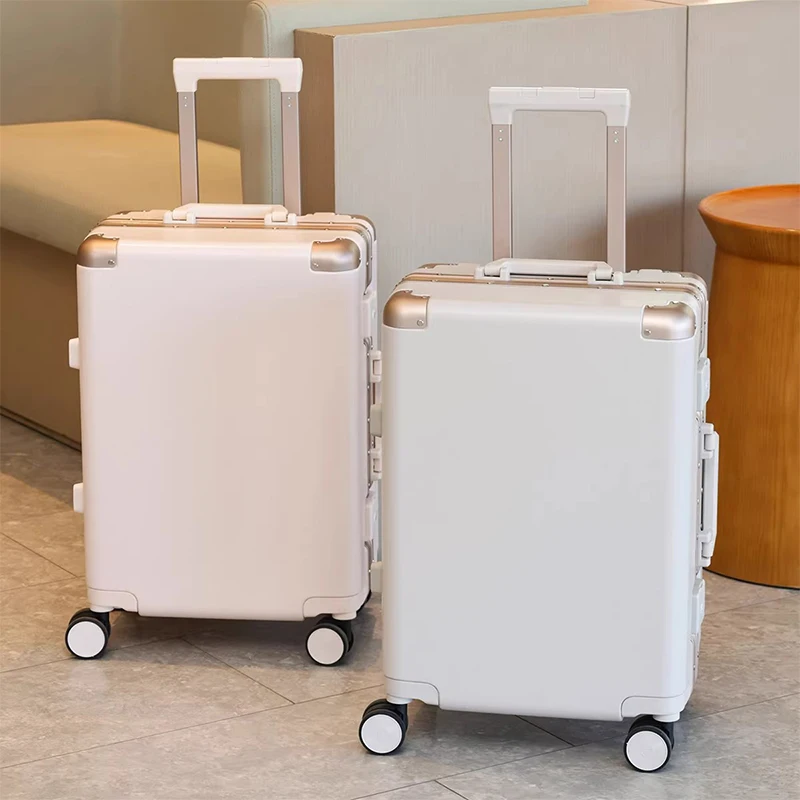 

Luggage Travel Aluminium Frame 20-30 inch Suitcase Trip Cabin Universal Wheel Trolley Case Female Male Durable Password Suitcase