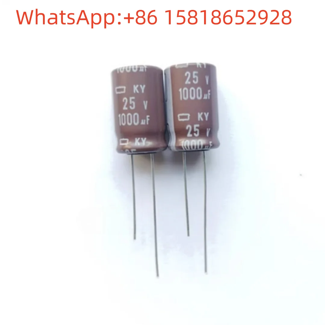 

10 шт. 25V1000UF 12,5X20 черный бриллиант KY высокочастотный долговечный 1000UF25V электролитический конденсатор