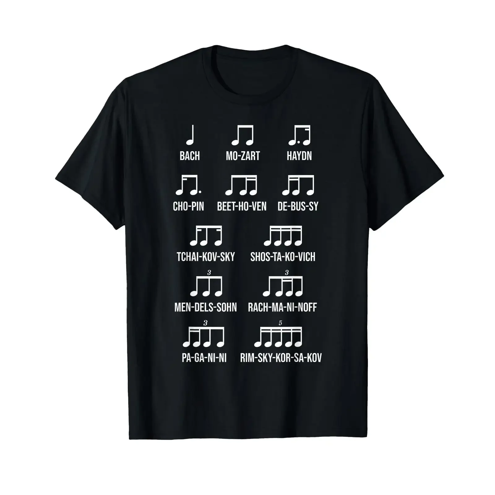 Bach Mozart Beethoven Chopin for Composer T Shirt vintage Washed Breathable Unisex Stylish Versatile Stretched fashion