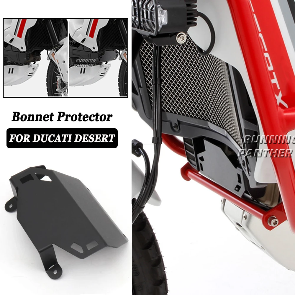 New Motorcycle Engine Guard Protector For Ducati Desert X Desert-X DesertX DESERT X Cylinder Head Valve Cover Black