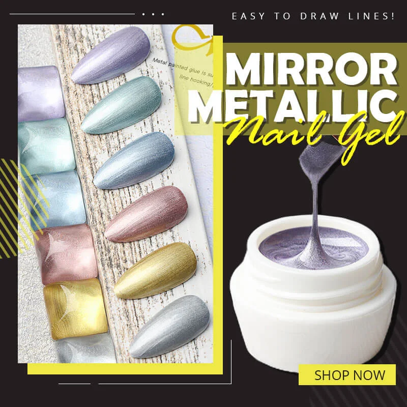 

Mirror Metallic Nail Gel Metal Effect Nail Gel Draw Painting Stamping Nail Art Color Gel Polish