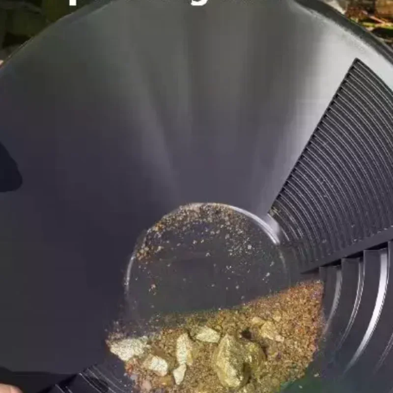 1/3/5Pcs Outdoor Wash Gold Panning Equipment Gold Pan With Riffle Design Prospecting Tool For Gold Mining Metal Detect Efficient