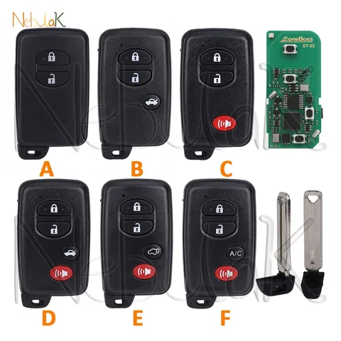 Универсальный брелок-ключ ET02 4D 8A для Toyota RAV4, Land Cruiser Prado, Crown, Levin, Highlander, Camry, а также для Lexus EoneBoss Smart Remote