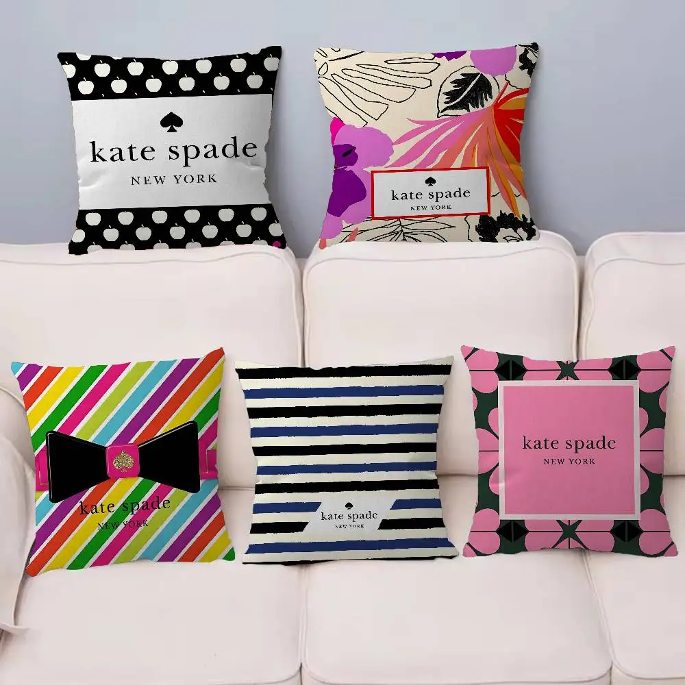 K-Kate Classic S-Spade Flower Pillow, Funda de Almohada de Anime para Sofá/Cama, Funda de Cojín de 45x45 cm, Moda