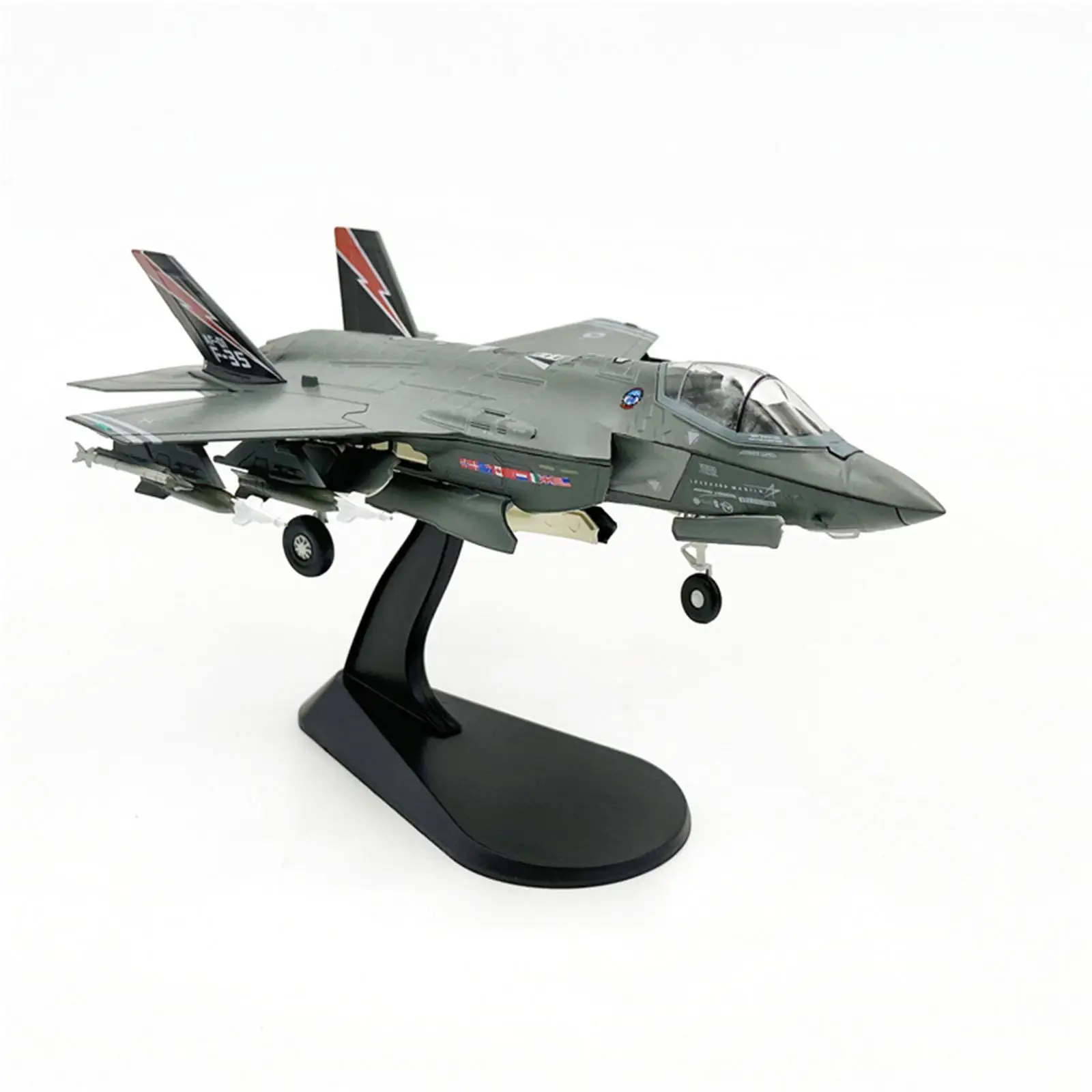 1:72 F 35A Aircraft Kids Toys Diecast Model for Living Room TV Cabinet Shelf