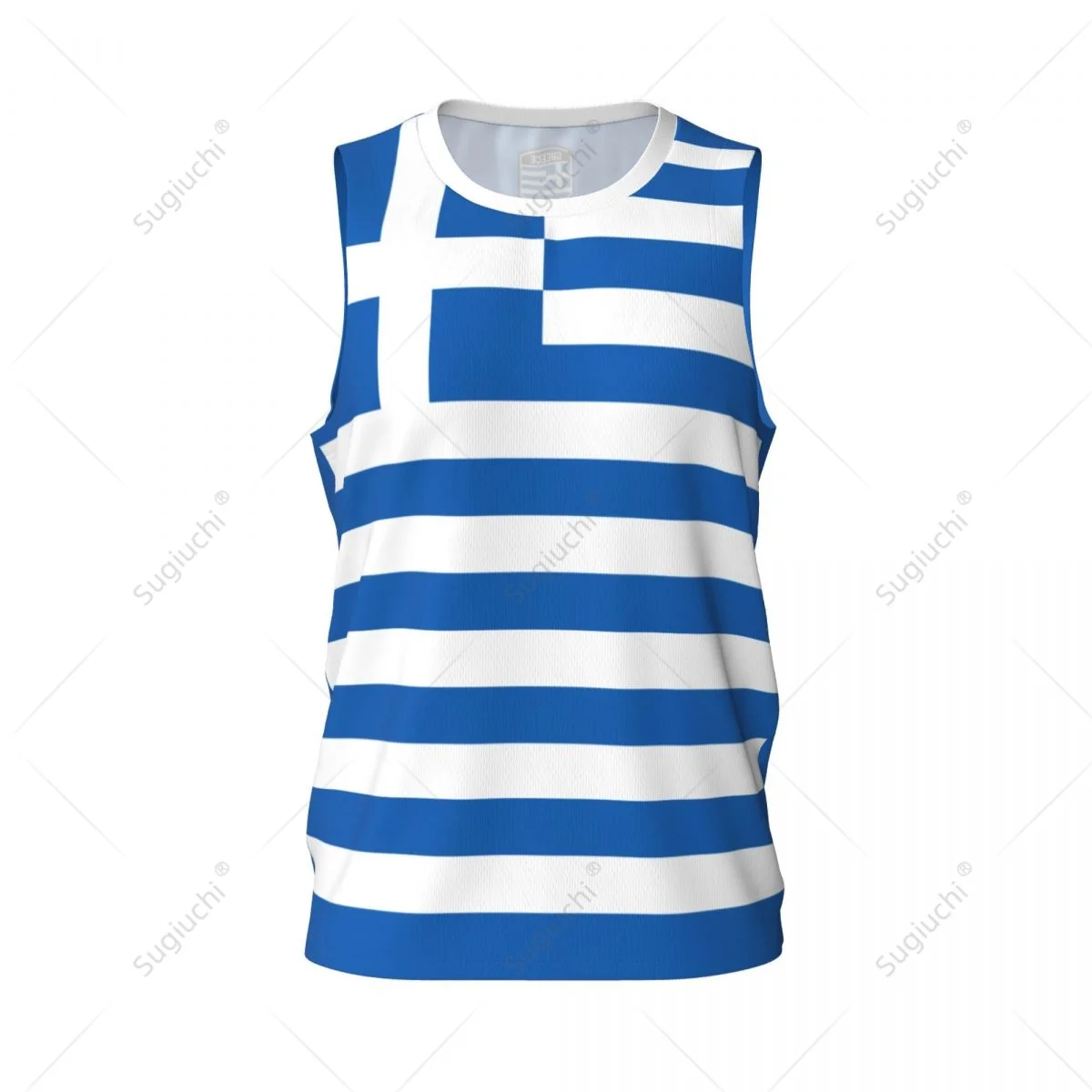 Greece Flag Greek Men Basketball Sports Running Fitness Multifunction Sleeveless tshirt Exclusive Custom Name Nunber