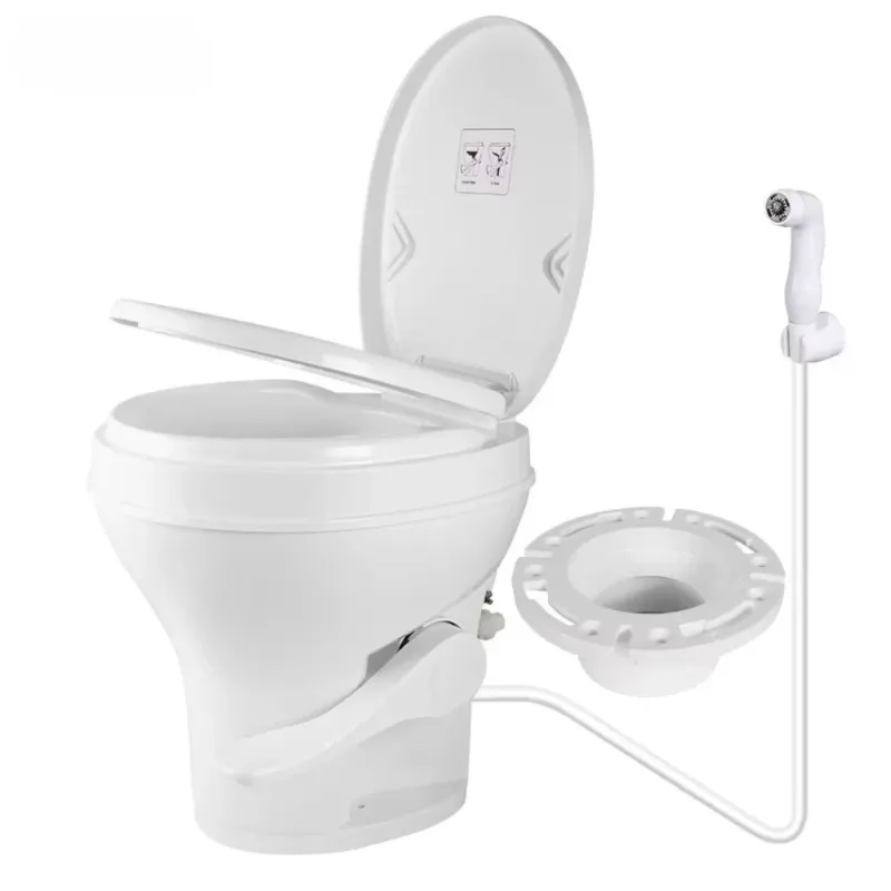 Toilet integrated plastic foot pedal outdoor portable camping toilet RV camping vehicle RV trailer accessories
