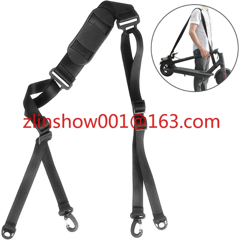 

Folding bicycle handle with scooter pole strap handle