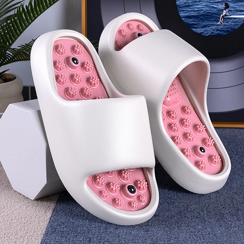 Fußmassage-Hausschuhe für Frauen, Akupressur-Pantoffeln für den Hausgebrauch, Lässige Fußstressabbau-Sandalen, Outdoor-Strandsandalen – Detail 14
