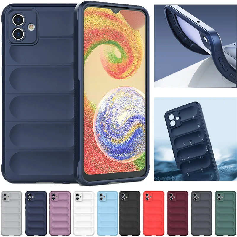 A04S A04s A 04 A04 S SM-A047F Case Coque Colorful Candy Solid Color Capa For Samsung Galaxy A04E Cover Silicone Shield Anti-drop