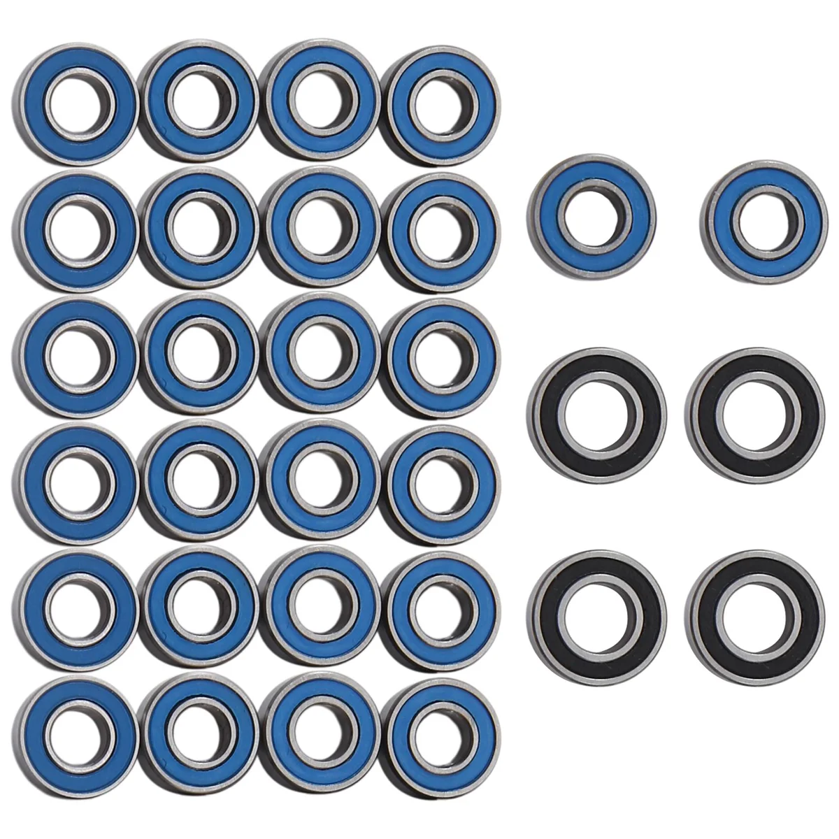 30Pcs Sealed Bearing Kit for 1/14 Truck Tractor Trailer Semi Grand Knight Hauler Upgrade Parts