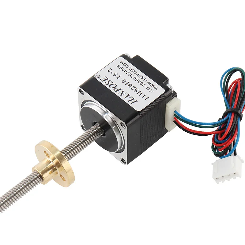 

3PCS NEMA11 T-type Screw Rod Motor 11HS2810-T5*2 Length 50/100/150 MM Screw Stepper Motor For 3D Medical Machinery Accessories