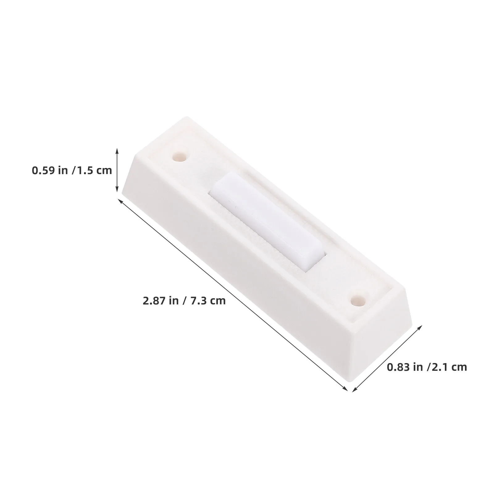 2Pcs Plastic Door Push Button with Retro European Design Wall Mount Entry Switch for Bedroom House Door Decor Access Control Use