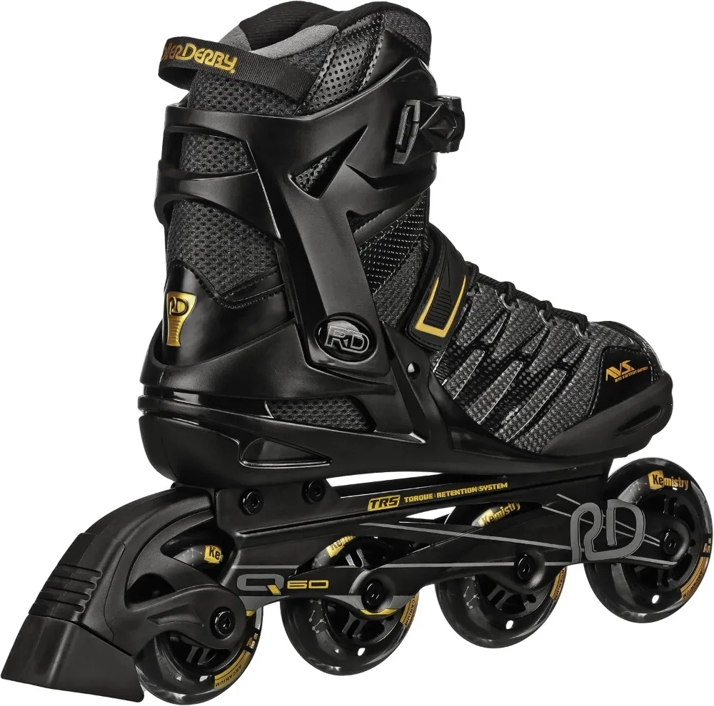 High-Performance Men's Inline Skates with Soft Boot & Memory Foam, 80mm Elite Speed Wheels, Aluminum Frame