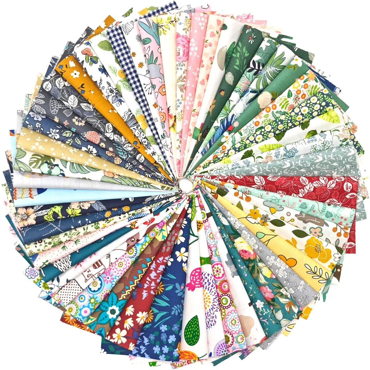 

Набор из 50 квадратных лоскутов хлопковой ткани: мягкие ткани для шитья, квилтинга, рукоделия и пэчворка