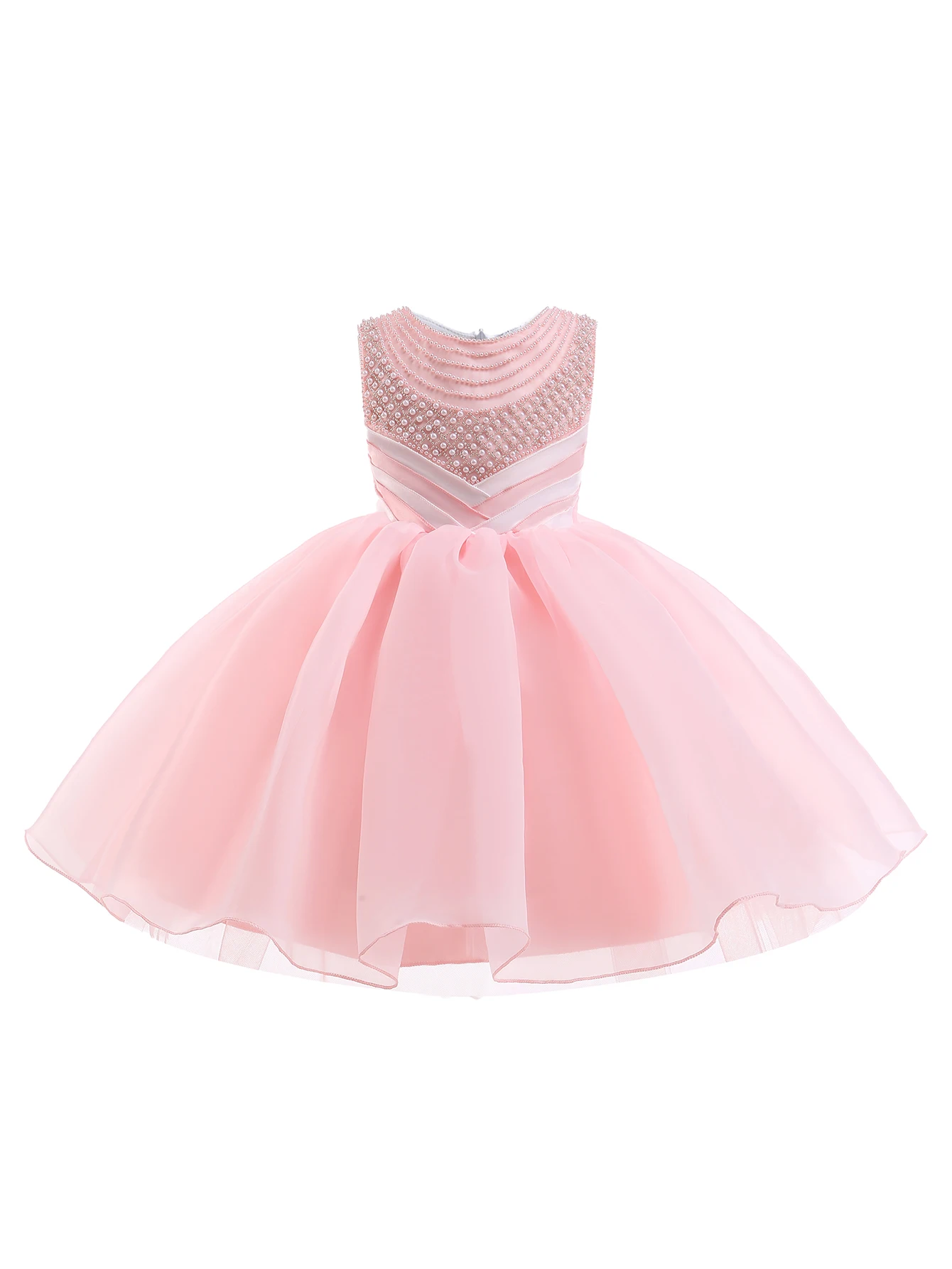 

Girls Party Dresses 3 Colors 110cm-150cm Children Ball Gown Princess Photograph Clothing Vestidos Wedding Birthday Pink Dress