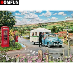 HOMFUN Full Square/Round Drill 5D DIY Diamond Painting