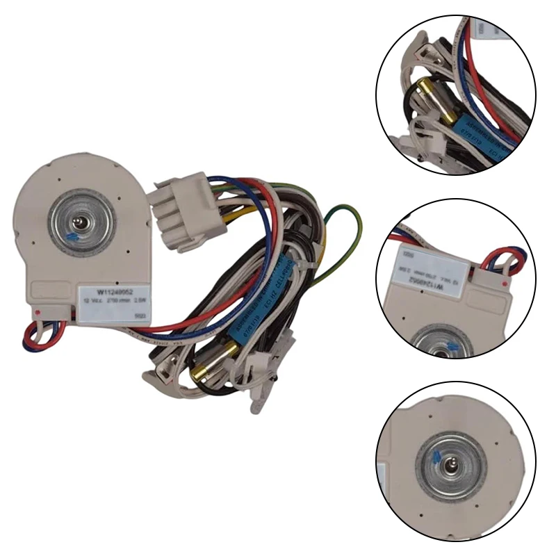 Cooling Unit Evaporator Fan Motor 12V Replacement Part W11249952 Compatible With For Cooling Unit Refrigerator Air Circulation