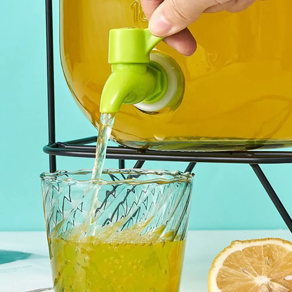 PP Plastic Beverage Dispenser Faucet Built-In Filter Silicone Gaskets Water Container Tap Leak Resistant