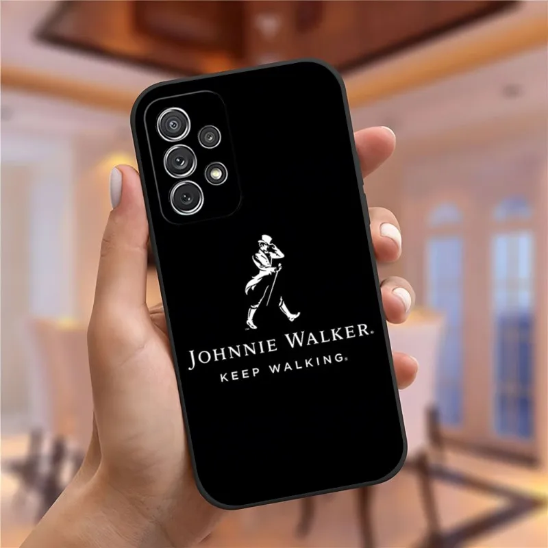 Johnnie Walker Logo Phone Case For Samsung Galaxy S23 S22 S10 S20 S30 S21 S8 S9 Pro Plus Ultra Fe Design Back Cover