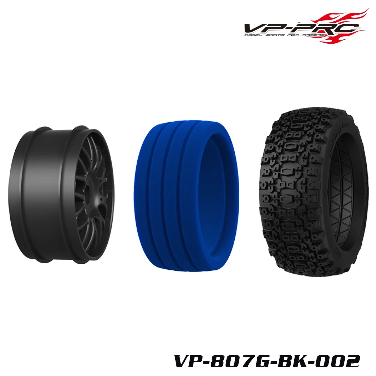4pc vpプロ807 802 1/8 rcバギーラリートラックタイヤ接着17ミリメートルナット練習レクリエーションタイヤの耐摩耗性arrma xray hsp京商