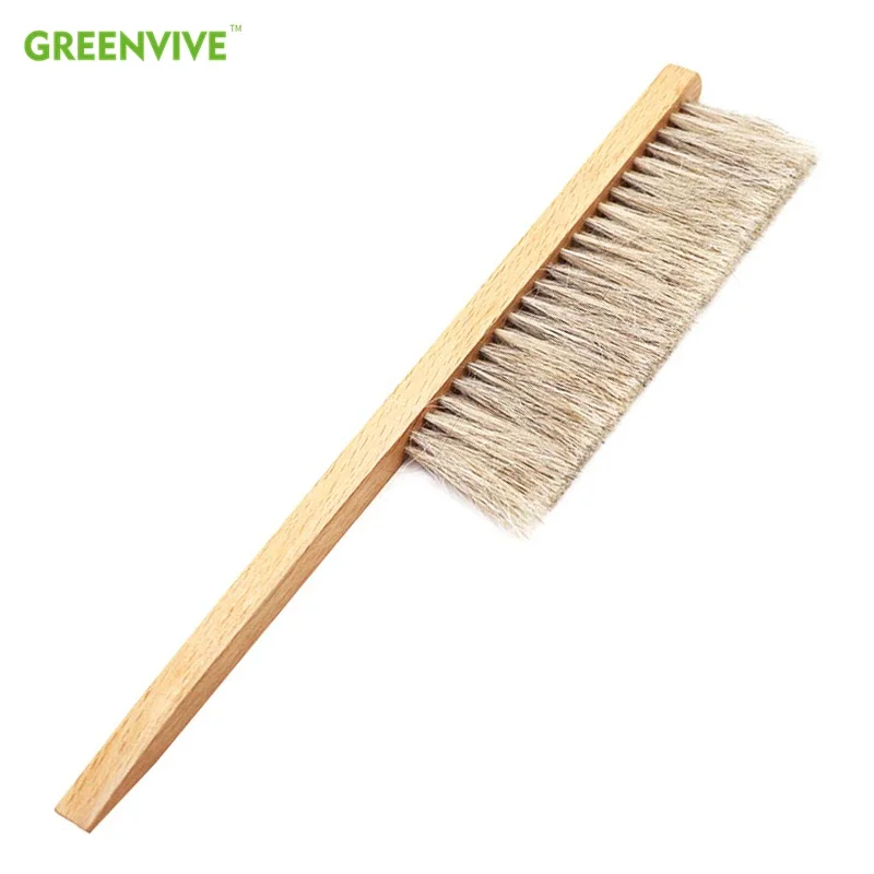 Beekeeping Tools Honey Brush Bee Sweep Brush Two Rows Horse Hair New Bee Brushes Beehive Cleaning Brush Beekeeping Equipment