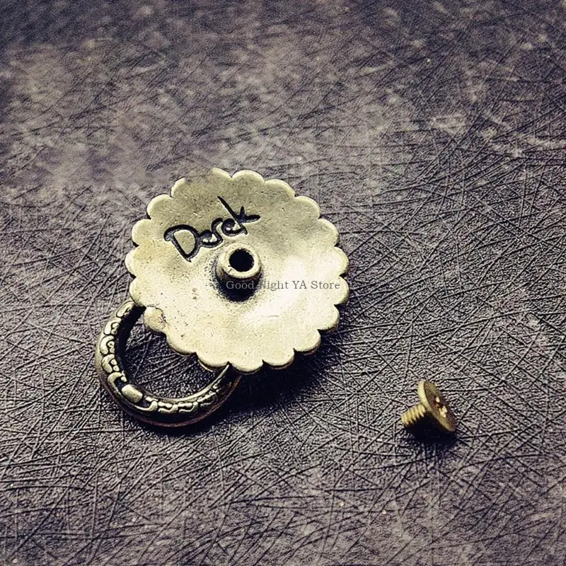 Sujetador Metal latón para accesorios ropa, Hardware Retro, componente artesanal, bricolaje