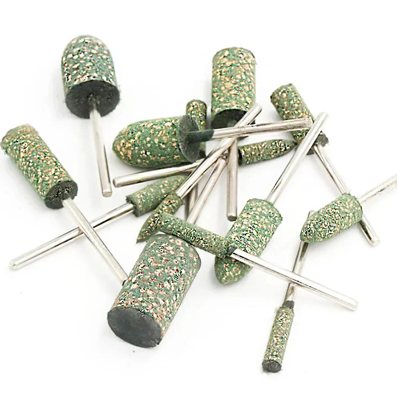 Mola in gomma montata su sesamo da 3-25mm testa di lucidatura con gambo da 2.35/3.0mm per smerigliatrice elettrica lucidatura Burr metallo legno pietra