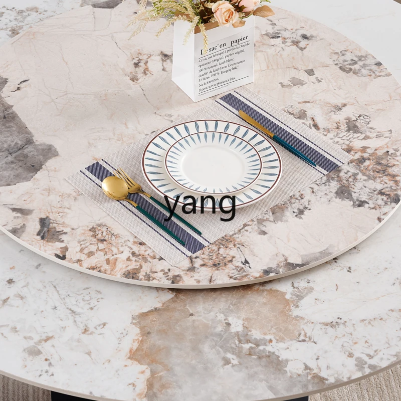 Lmm solid wood mahjong dining table dual-purpose round dining table and chairs automatic mahjong machine integrated household