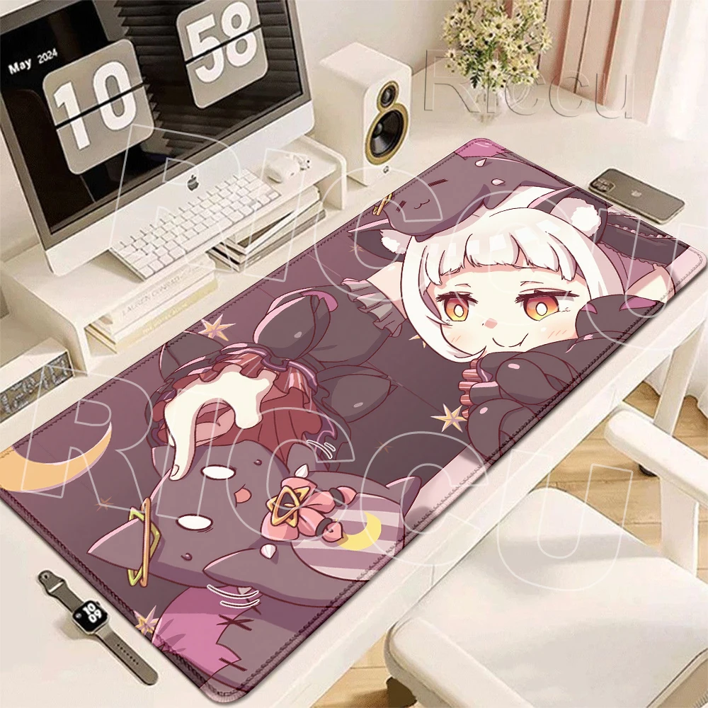 Extended Anti-slip Rubber Base Mouse Pad Anime Hololive Kawaii Murasaki Shion Desk Mats Laptop Keyboard Desktop Rug PC Accessory