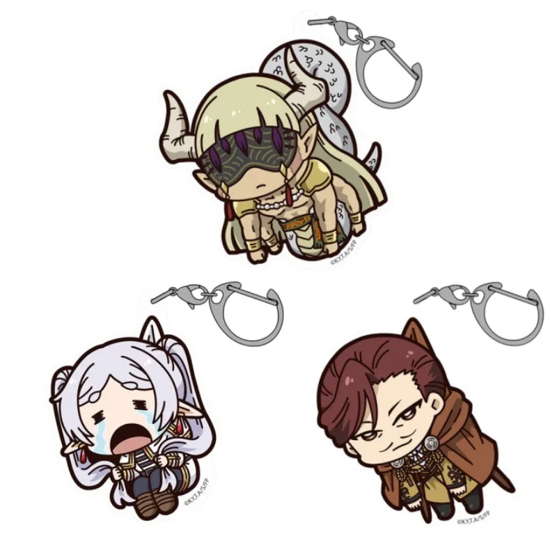 Frieren: Beyond Journey's End Anime KeyChain ‌Revolte Hero of The South Men Key Chain for Women Cartoon Figure Acrylic Pendant